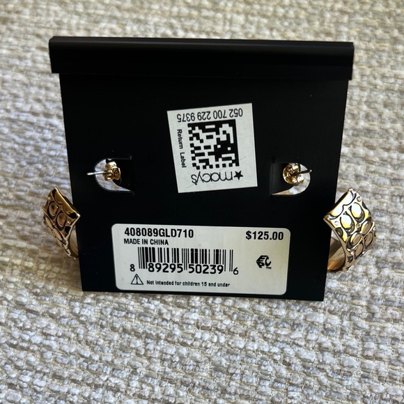 Coach Gold-Tone Women's Earrings - Picture 2 of 6